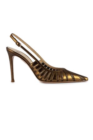 Ade slingback pumps in bronze metallic leather ROBERTO FESTA | ADELUXORBRONZO